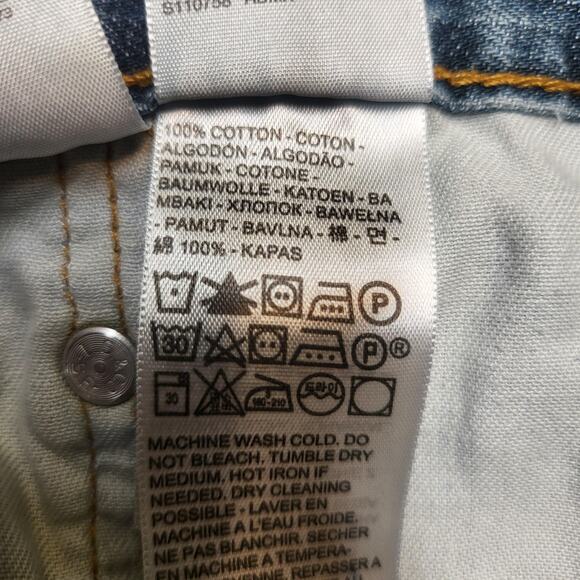 Levi's 559 Jeans Mens 38x30 Blue Relaxed Straight Denim Light Wash Faded Zip Fly - Picture 3 of 11